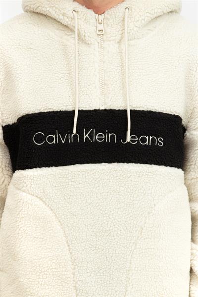 Calvin Klein Sherpa Blocking Erkek Kapüşonlu Sweatshirt