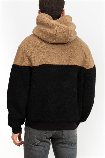Calvin Klein Sherpa Blocking Erkek Kapüşonlu Sweatshirt