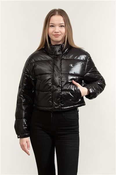 Calvin Klein Shine Crop Puffer Kadın Mont