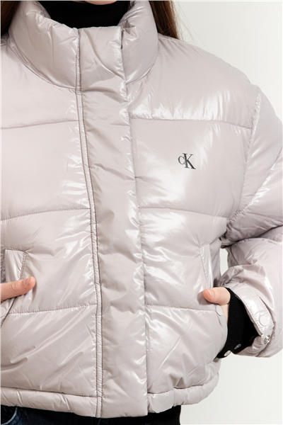 Calvin Klein Shine Crop Puffer Kadın Mont
