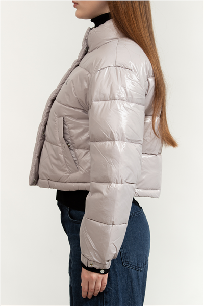 Calvin Klein Shine Crop Puffer Kadın Mont