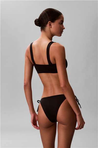 Calvin Klein Side Tie Bottom Kadın Bikini Altı Siyah