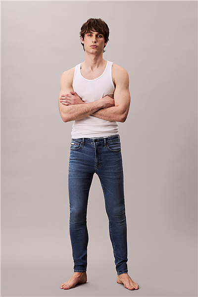 Calvin Klein Skinny Canyon Blue J Erkek Jean Pantolon
