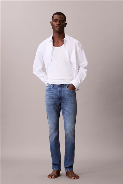 Calvin Klein Skinny Embers Jean Erkek Jean Pantolon Mavi