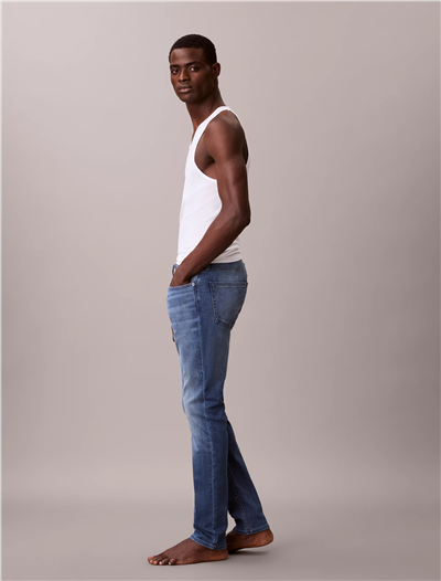 Calvin Klein Skinny Embers Jean Erkek Jean Pantolon Mavi