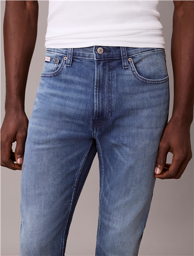 Calvin Klein Skinny Embers Jean Erkek Jean Pantolon Mavi