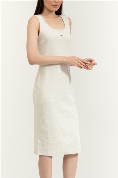 Calvin Klein Sl Baby Rib Woven La Kadın Elbise