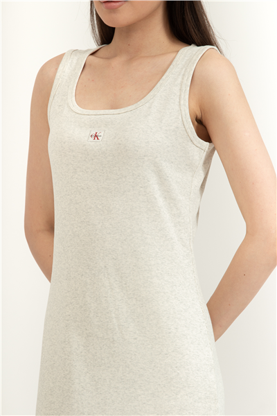 Calvin Klein Sl Baby Rib Woven La Kadın Elbise