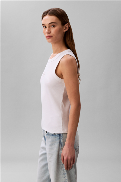 Calvin Klein Sl Monogram Rib Tank Kadın Kolsuz T-Shirt