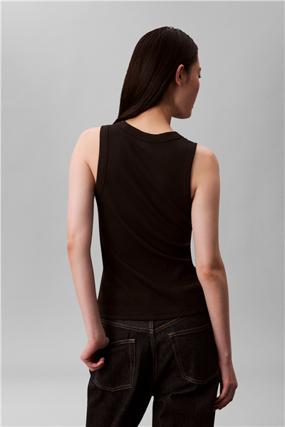 Calvin Klein Sl Monogram Rib Tank Kadın Kolsuz T-Shirt