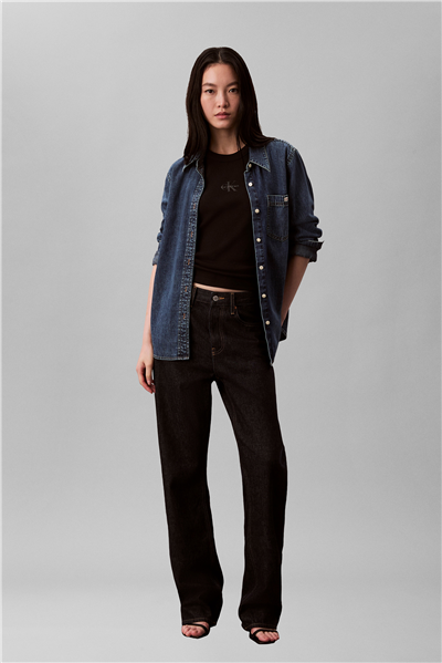 Calvin Klein Sl Monogram Rib Tank Kadın Kolsuz T-Shirt