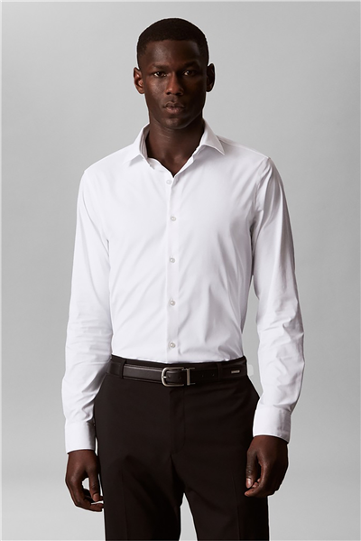 Calvin Klein Slim Actv Perf Str Sld Erkek Gömlek