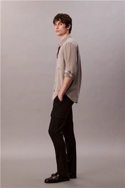 Calvin Klein Slim Cotton Stretch Cargo Erkek Kargo Pantolon