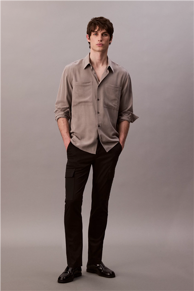 Calvin Klein Slim Cotton Stretch Cargo Erkek Kargo Pantolon