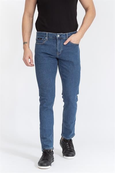 Calvin Klein Slim Fit Erkek Jean Pantolon Lacivert