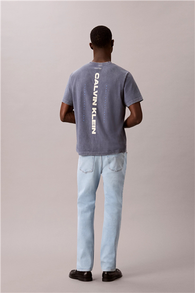 Calvin Klein Slim indigo Overtone Lt Wt Jean Erkek Jean Pantolon Kırmızı