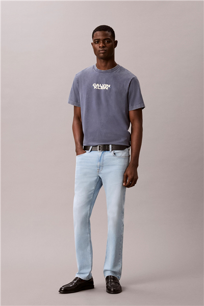 Calvin Klein Slim indigo Overtone Lt Wt Jean Erkek Jean Pantolon Kırmızı