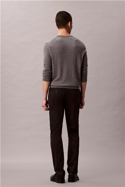 Calvin Klein Slim Sateen Trouser Erkek Chino Pantolon Siyah