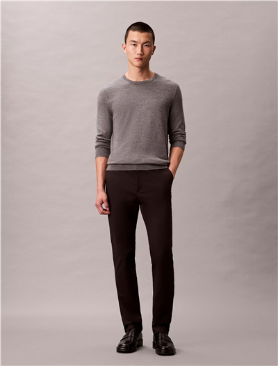 Calvin Klein Slim Sateen Trouser Erkek Chino Pantolon Siyah