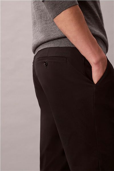 Calvin Klein Slim Sateen Trouser Erkek Chino Pantolon Siyah