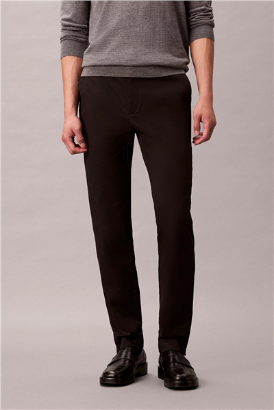 Calvin Klein Slim Sateen Trouser Erkek Chino Pantolon Siyah