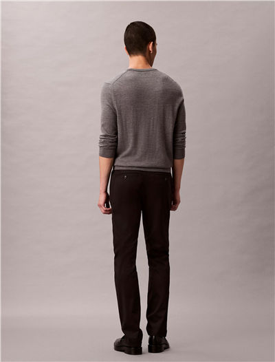 Calvin Klein Slim Sateen Trouser Erkek Chino Pantolon Siyah