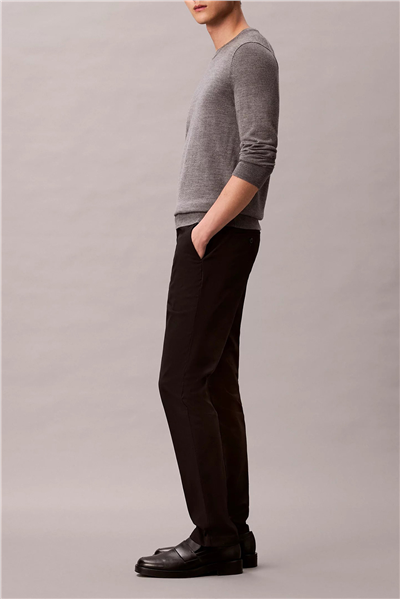 Calvin Klein Slim Sateen Trouser Erkek Chino Pantolon Siyah