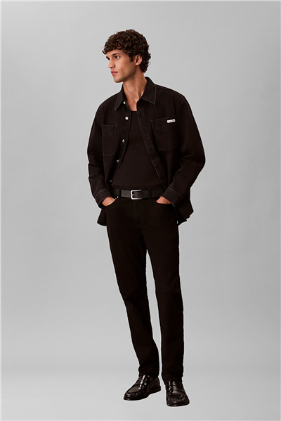 Calvin Klein Slim Taper Ck Classic Black Jean Erkek Jean Pantolon Siyah