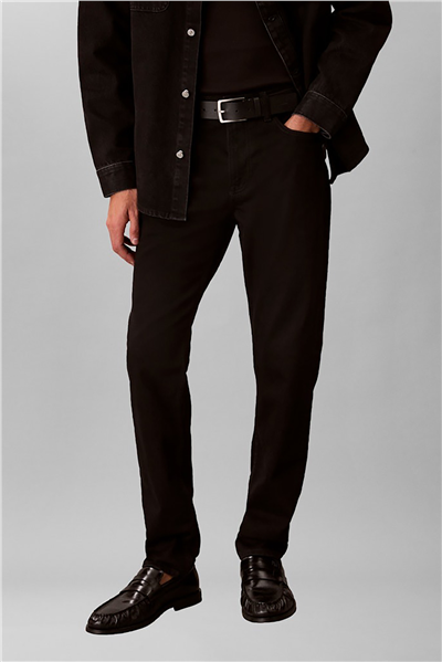 Calvin Klein Slim Taper Ck Classic Black Jean Erkek Jean Pantolon Siyah