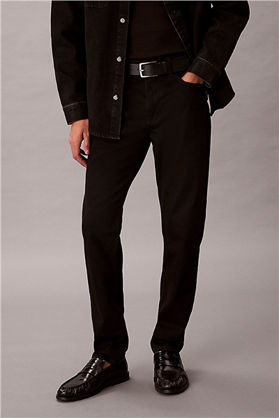 Calvin Klein Slim Taper Ck Classic Black Jean Erkek Jean Pantolon Siyah