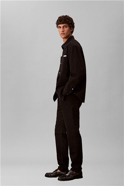 Calvin Klein Slim Taper Ck Classic Black Jean Erkek Jean Pantolon Siyah