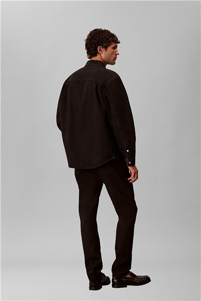 Calvin Klein Slim Taper Ck Classic Black Jean Erkek Jean Pantolon Siyah