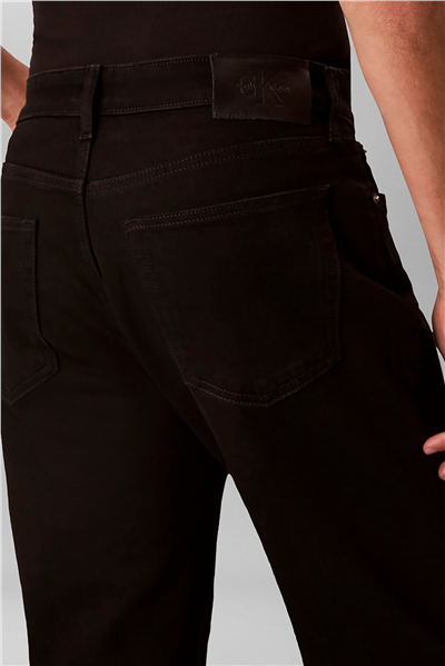 Calvin Klein Slim Taper Ck Classic Black Jean Erkek Jean Pantolon Siyah