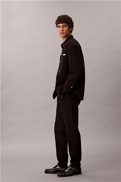Calvin Klein Slim Taper Ck Classic Black Jean Erkek Jean Pantolon Siyah