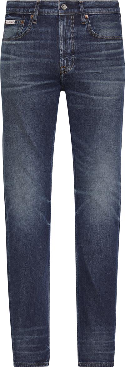 Calvin Klein Slim Taper Dark Crescent Thermo Erkek Jean Pantolon