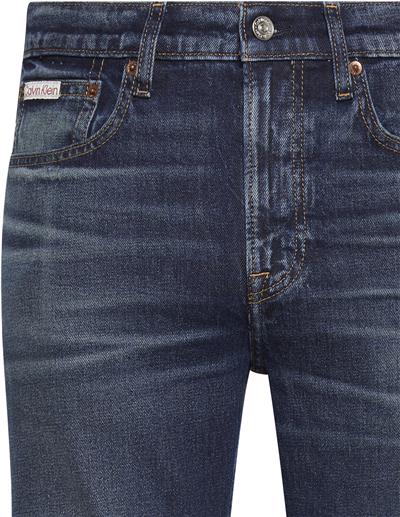 Calvin Klein Slim Taper Dark Crescent Thermo Erkek Jean Pantolon