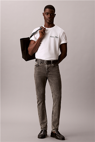 Calvin Klein Slim Taper Oyster Gr Erkek Jean Pantolon