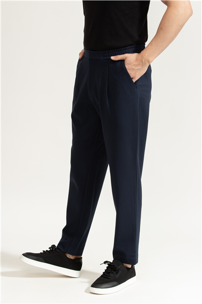 Calvin Klein Slim Tapered Knit Pleated Pant Erkek Chino Pantolon