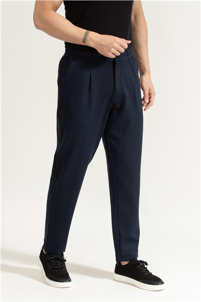 Calvin Klein Slim Tapered Knit Pleated Pant Erkek Chino Pantolon