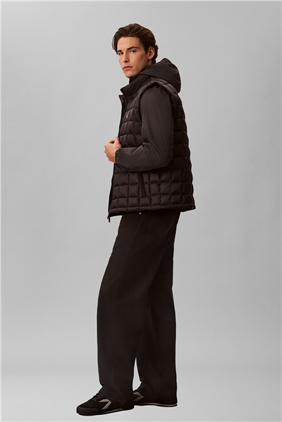 Calvin Klein Slvss Ultraltwt Nylon Quilted Pu Erkek Mont Siyah