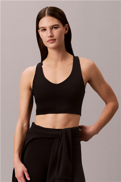 Calvin Klein Soft Sport Longline Bra Kadın Sporcu Sütyen Siyah