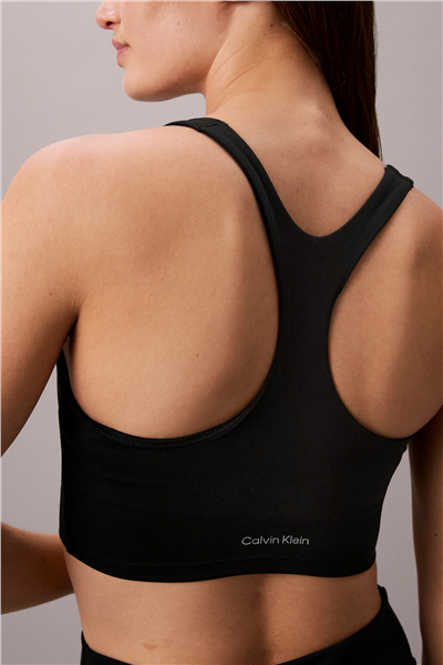 Calvin Klein Soft Sport Longline Bra Kadın Sporcu Sütyen Siyah