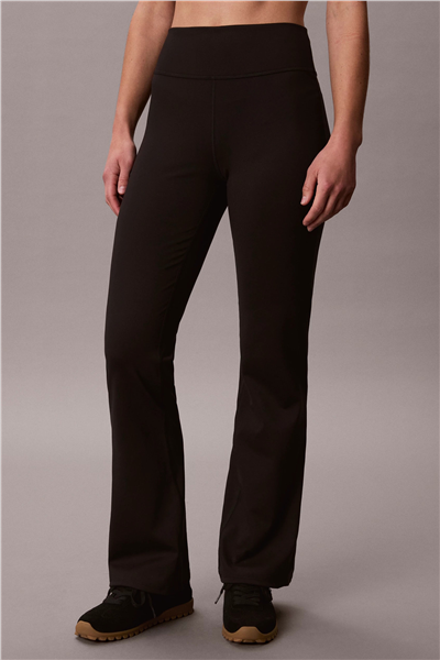 Calvin Klein Soft Spt 1.5 Flare Tgt Full Lnth Kadın Tayt Siyah