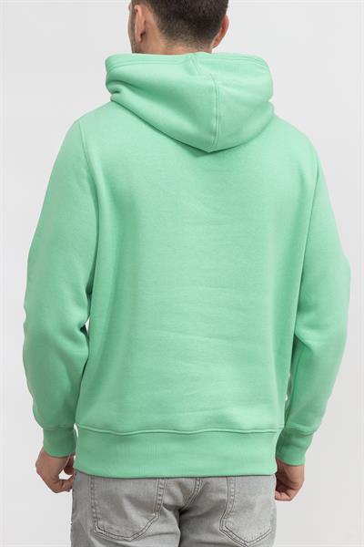 Calvin Klein Spray Hoodie Erkek Kapüşonlu Sweatshirt Yeşil