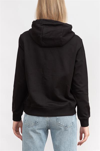 Calvin Klein Sprayed Monogram Regular Hoodie Kadın Kapüşonlu Sweatshirt