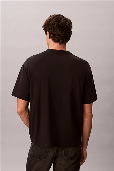 Calvin Klein Ss 16S Elevated Mono Erkek Bisiklet Yaka T-Shirt