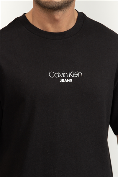 Calvin Klein SS 16S Rlxd Fit CKJ Graphic Tee Erkek Bisiklet Yaka T-Shirt