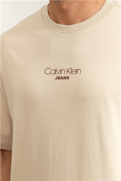 Calvin Klein SS 16S Rlxd Fit CKJ Graphic Tee Erkek Bisiklet Yaka T-Shirt
