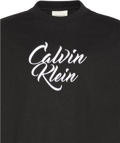 Calvin Klein Ss 16S Sn Cursive Graphic Erkek Bisiklet Yaka T-Shirt