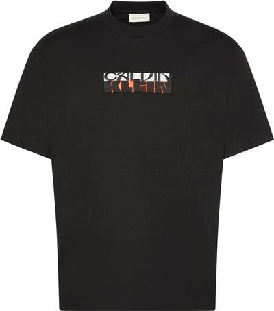 Calvin Klein Ss 16S Tc Block Gra Erkek Bisiklet Yaka T-Shirt